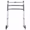 Staigāšanas rāmis VITEA CARE VCBP0031 alumīnija, regulējams augstums 82–100 cm, platums 600 mm, maks. slodze 110 kg, 12 cm riteņi