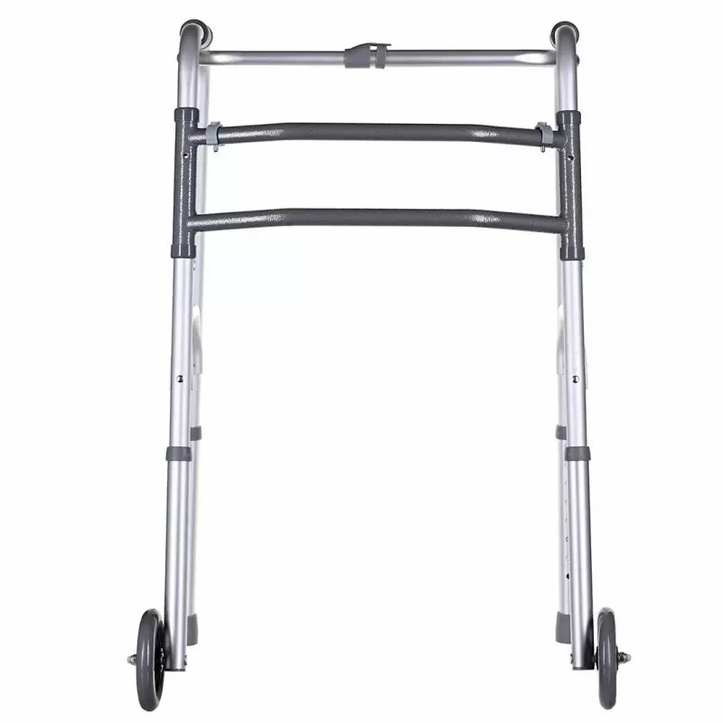 Staigāšanas rāmis VITEA CARE VCBP0031 alumīnija, regulējams augstums 82–100 cm, platums 600 mm, maks. slodze 110 kg, 12 cm riteņi