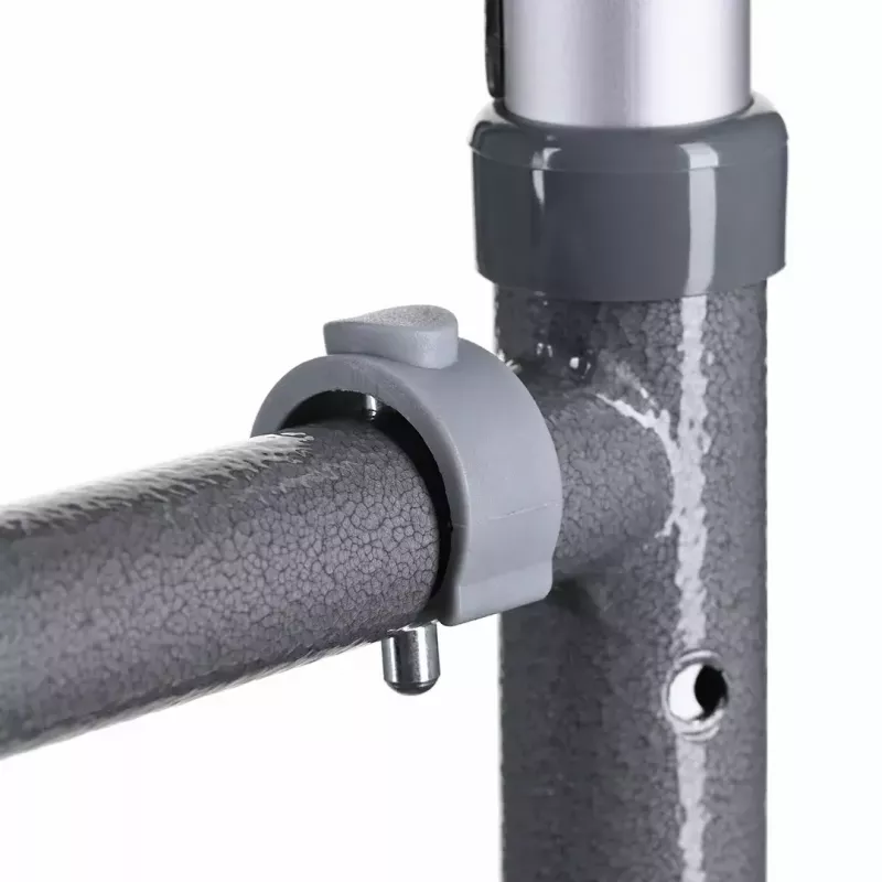 Staigāšanas rāmis VITEA CARE VCBP0031 alumīnija, regulējams augstums 82–100 cm, platums 600 mm, maks. slodze 110 kg, 12 cm riteņi