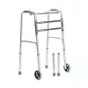 Staigāšanas rāmis VITEA CARE VCBP0031 alumīnija, regulējams augstums 82–100 cm, platums 600 mm, maks. slodze 110 kg, 12 cm riteņi