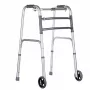 Staigāšanas rāmis VITEA CARE VCBP0031 alumīnija, regulējams augstums 82–100 cm, platums 600 mm, maks. slodze 110 kg, 12 cm riteņi