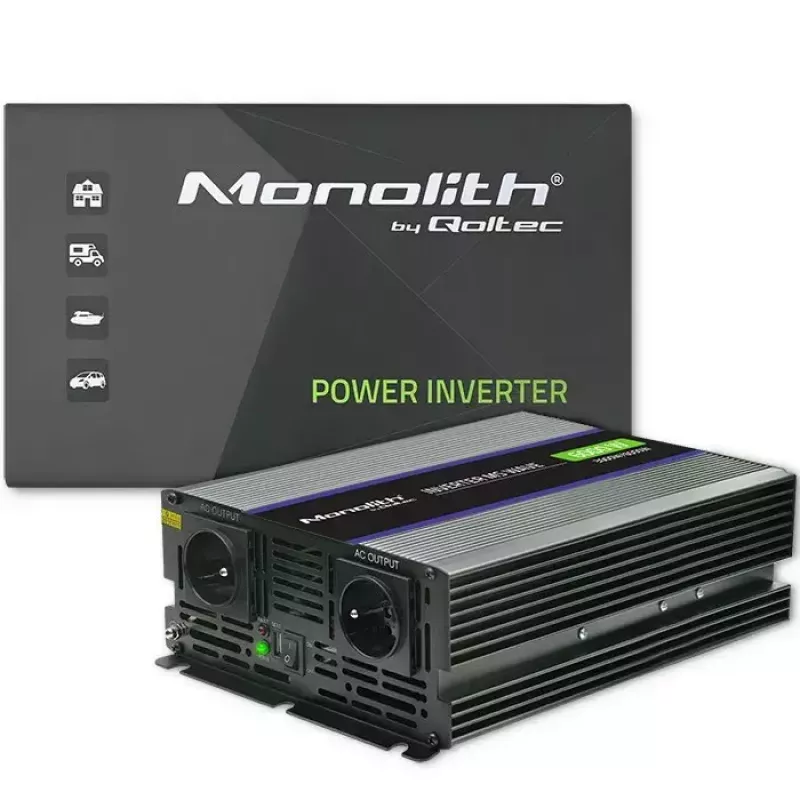 Strāvas pārveidotājs QOLTEC Monolith 6000 MS 12V uz 230V 6000W