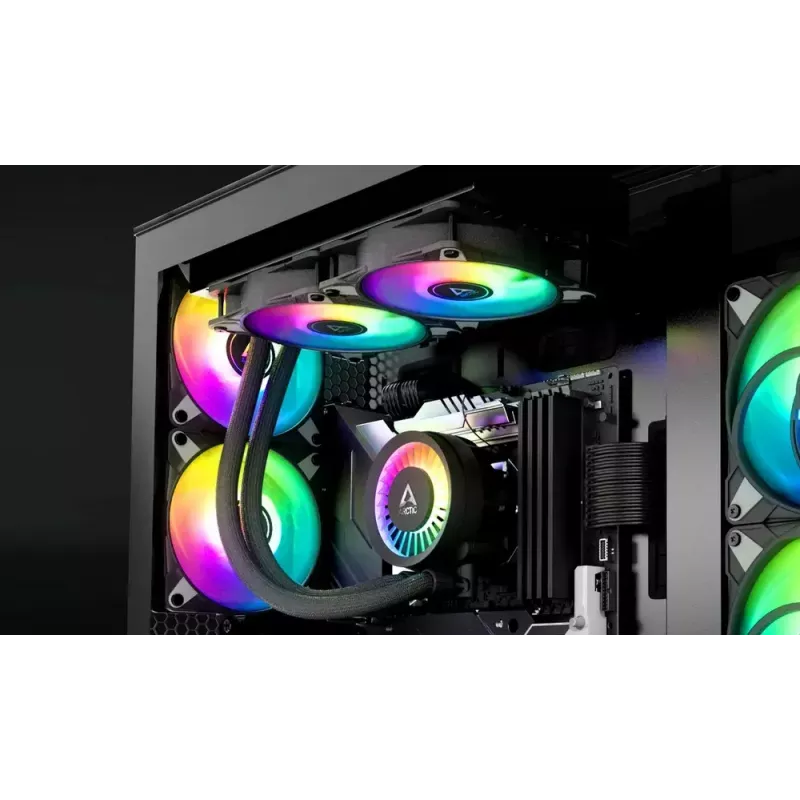 ARCTIC Liquid Freezer III 280 A-RGB - Daudzsaderīgs visu vienā CPU ūdens dzesētājs ar A-RGB