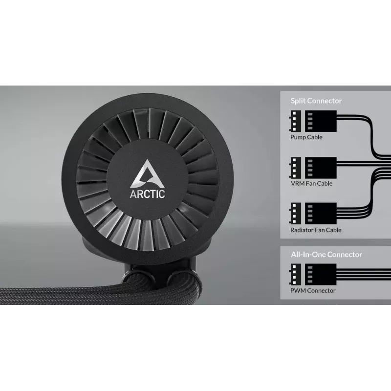 ARCTIC Liquid Freezer III 280 A-RGB - Daudzsaderīgs visu vienā CPU ūdens dzesētājs ar A-RGB
