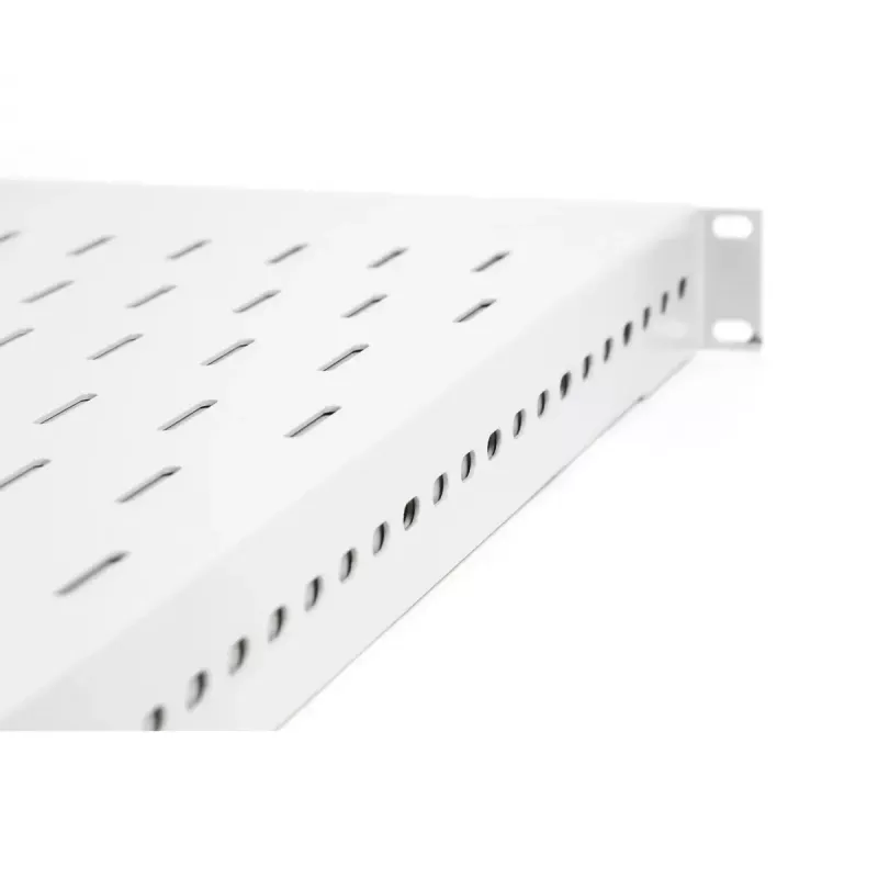 Plaukts Digitus TN-19-5/9-1U-W-GY pelēks tērauda 19 collu 500 mm dziļums
