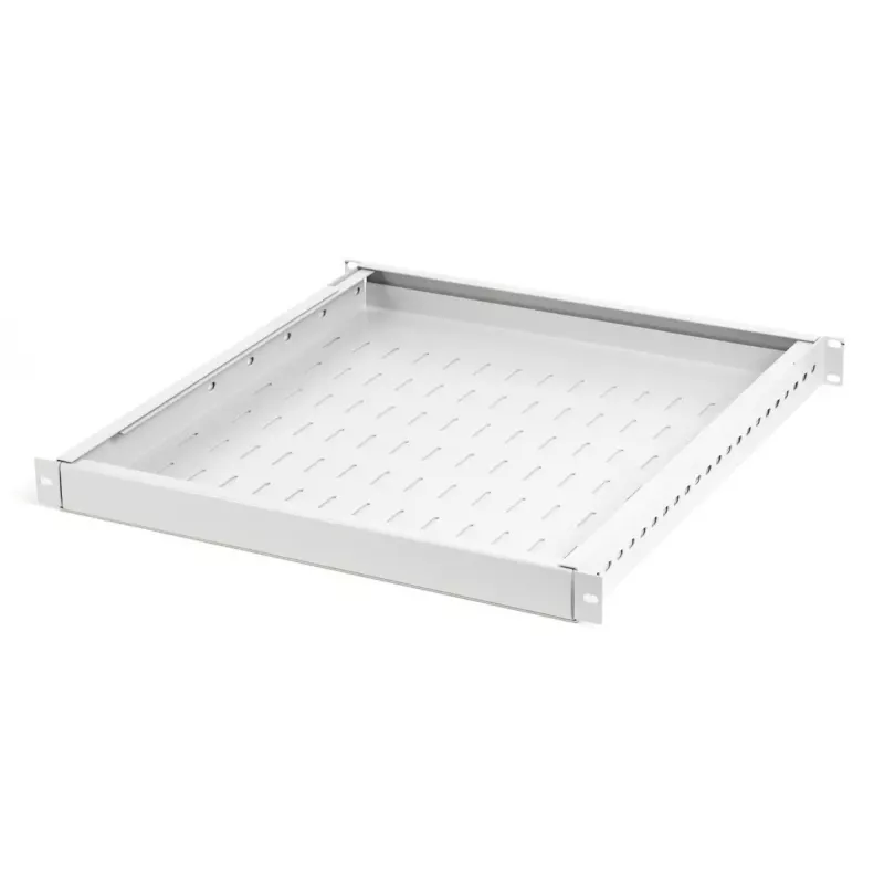 Plaukts Digitus TN-19-5/9-1U-W-GY pelēks tērauda 19 collu 500 mm dziļums