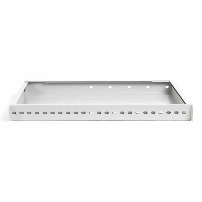 Plaukts Digitus TN-19-5/9-1U-W-GY pelēks tērauda 19 collu 500 mm dziļums