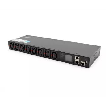 Power Distribution Unit PDU Digitus DN-DP-H-1-8C13 1U Melns 16A