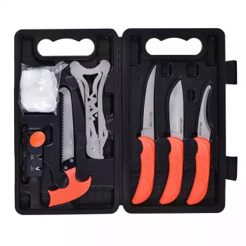 Stacionāra asmens medību komplekts Outdoor Edge Jaeger Pak 02OE069 ar nazi un medījuma apstrādes instrumentiem
