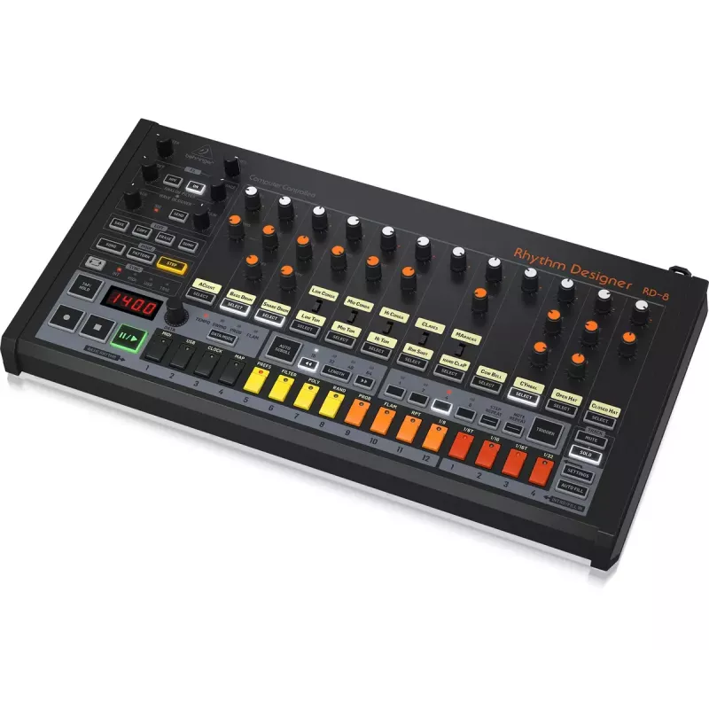 Ritma un bungu mašīna Behringer RD-8 MKII Kalibrācijas diapazons 10 - 15000 Hz
