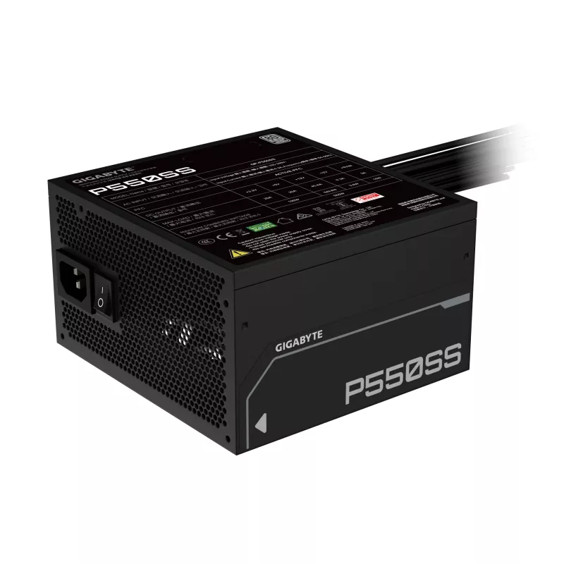 GIGABYTE P550SS barošanas bloks - PCIe 5.0, 80 PLUS Silver, 120mm GP-P650SS ES
