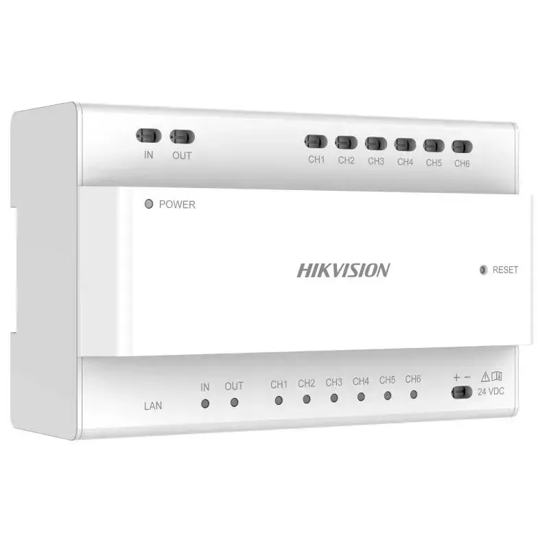 Video sadalītājs Hikvision DS-KAD706Y-S 6 kanālu 1U plaukta stiprinājums