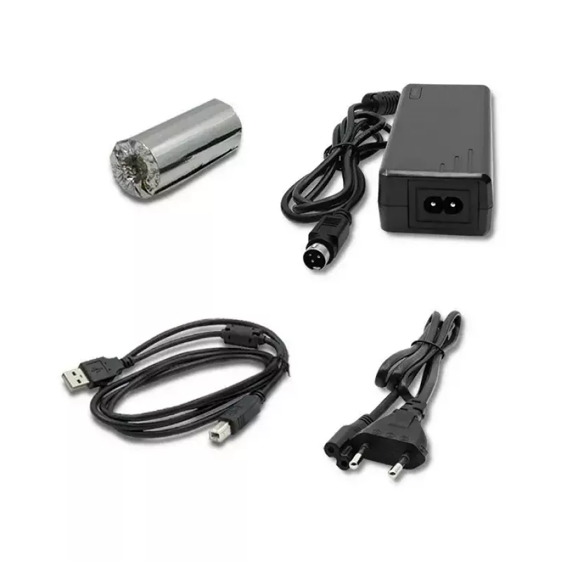 Termālais čeku printeris QOLTEC 50256 ar USB saskarni — kompakts POS printeris