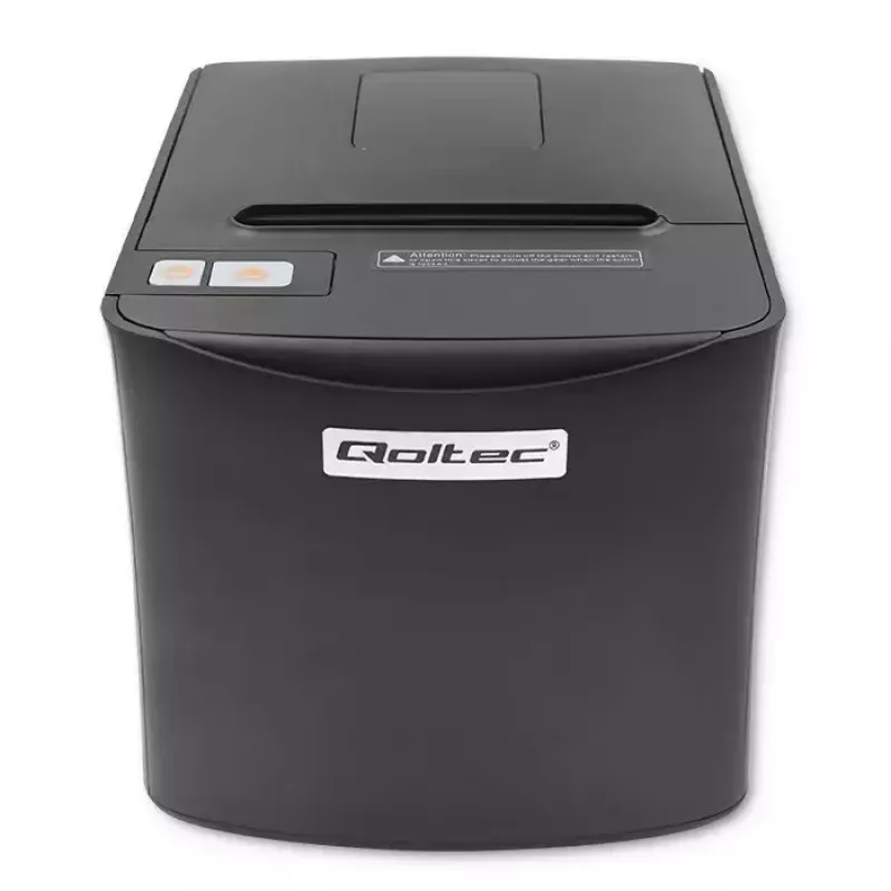 Termālais čeku printeris QOLTEC 50256 ar USB saskarni — kompakts POS printeris