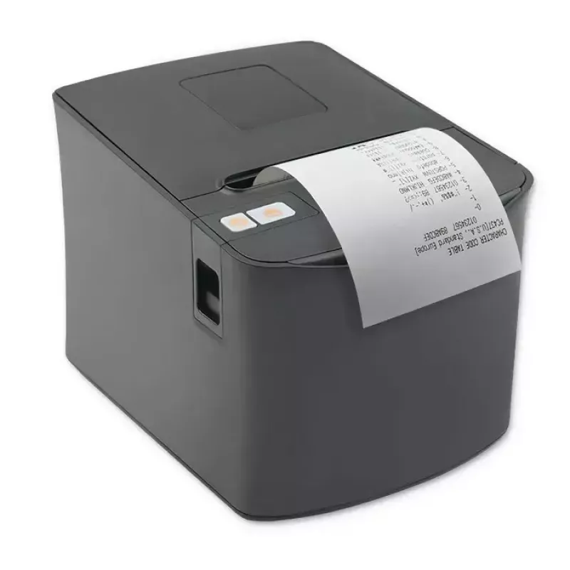 Termālais čeku printeris QOLTEC 50256 ar USB saskarni — kompakts POS printeris