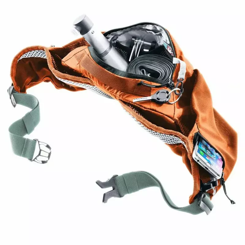 DEUTER Hip Sachet Pulse 3 nieru josta ar regulējamu siksnu — kompakta jostas soma āra aktivitātēm
