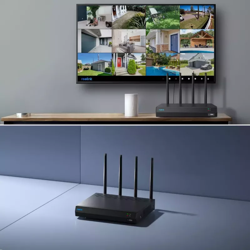 Reolink NVS12W 12 kanālu Wi-Fi 6 NVR ar 16MP atbalstu, 2TB HDD