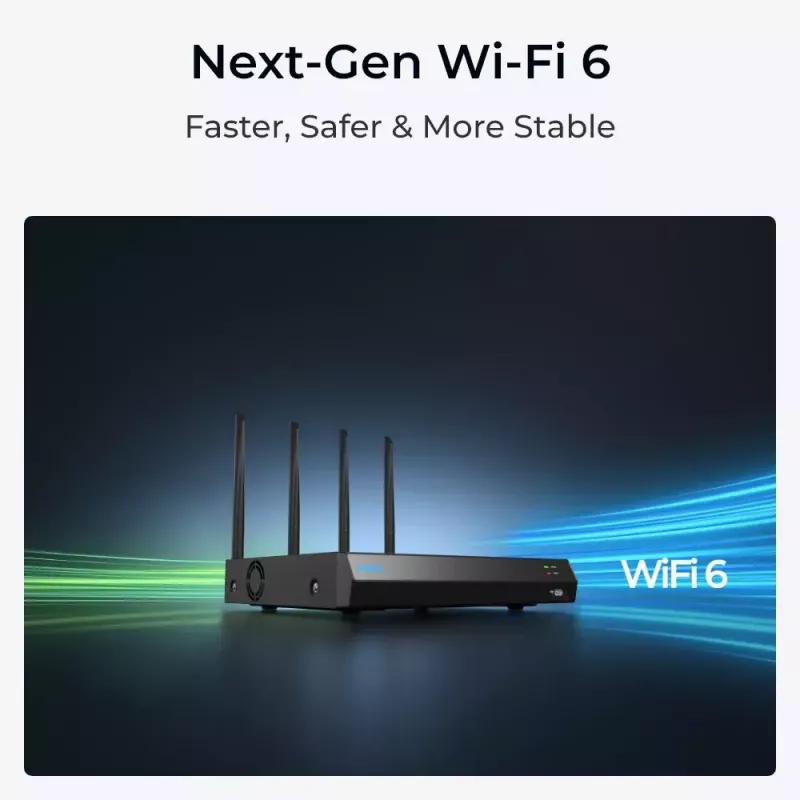 Reolink NVS12W 12 kanālu Wi-Fi 6 NVR ar 16MP atbalstu, 2TB HDD
