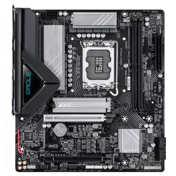 GIGABYTE B860M EAGLE mātesplate - Intel Core Ultra sērijas CPU, 6+1+2+1 fāžu VRM, līdz 9066MHz DDR5, 1xPCIe 5.0 + 1xPCIe 4.0 M.2, 2.5GbE LAN, USB 3.2 Gen 1