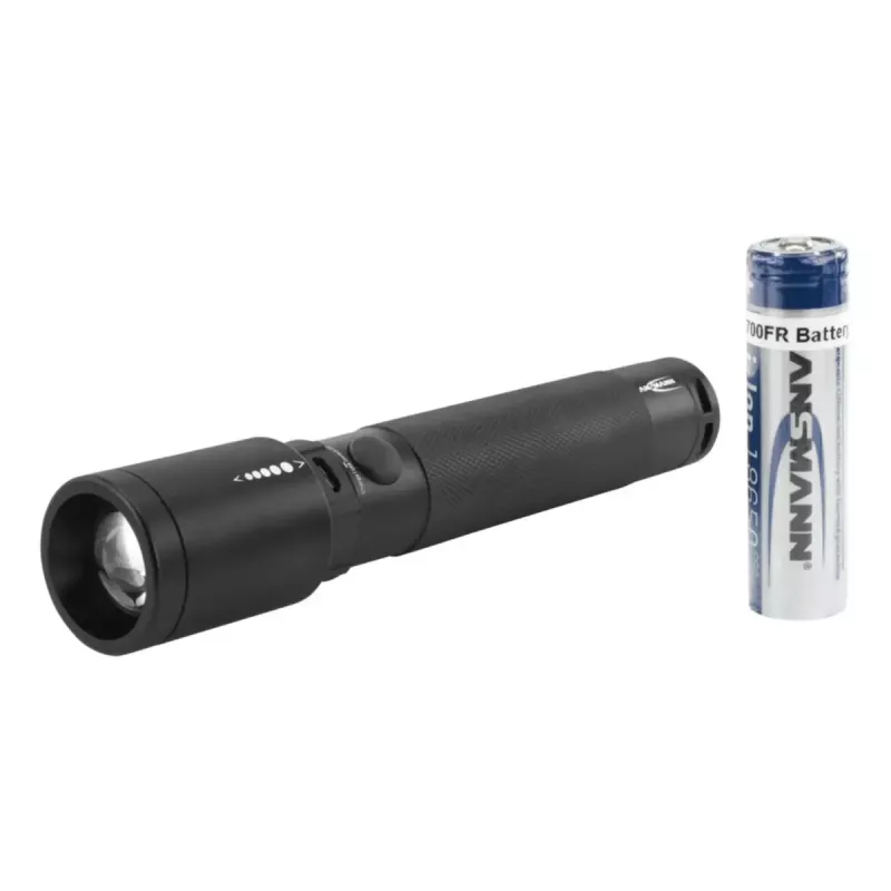LED laterna Ansmann T400FR melna IPX4 5W 400lm