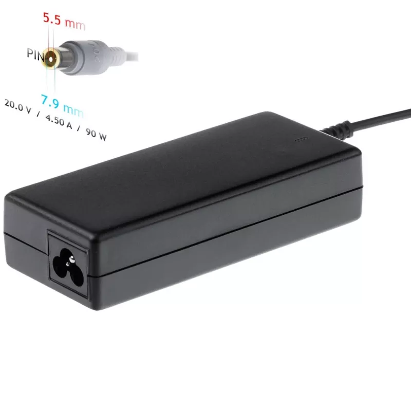 AKYGA piezīmjdatora strāvas adapteris - 20V/4.5A, 90W jauda un 7.9*5.5 mm + tapa spraudnis