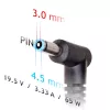 Akyga AK-ND-25 strāvas adapteris 65 W, 19,5 V, 3,33 A HP klēpjdatoriem, ieeja 100–250 V, iekštelpu lietošanai, melns