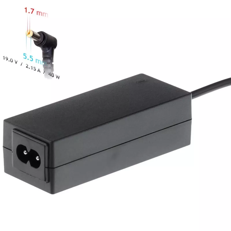 Akyga AK-ND-47 barošanas adapteris Acer klēpjdatoriem, 40 W, 19 V / 2,15 A, 5,5 x 1,7 mm