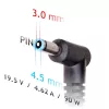Barošanas adapteris Akyga AK-ND-53 90W 19.5V 4.62A Dell klēpjdatoriem, 100–250V ieeja, LED, 1.2m kabelis