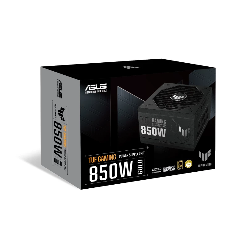 ASUS TUF Gaming 850W Gold barošanas bloks 24-pin ATX ATX Melns