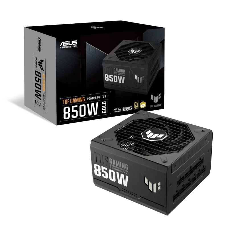 ASUS TUF Gaming 850W Gold barošanas bloks 24-pin ATX ATX Melns