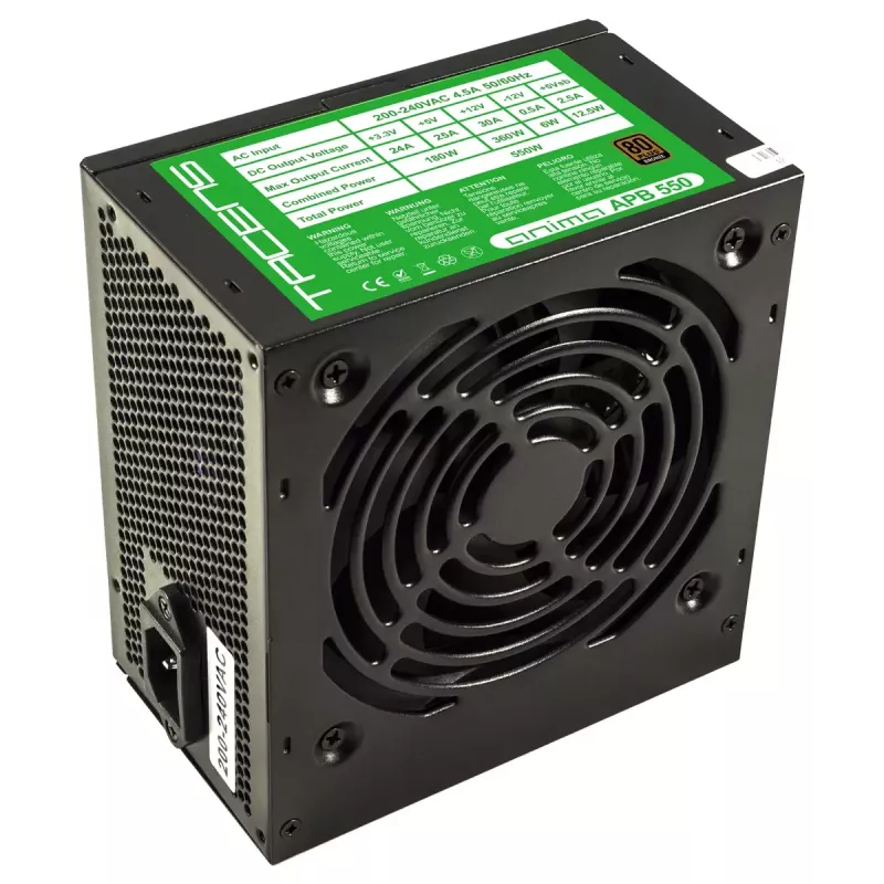 Tacens APB550B barošanas bloks 550 W 20+4 pin ATX ATX Melns