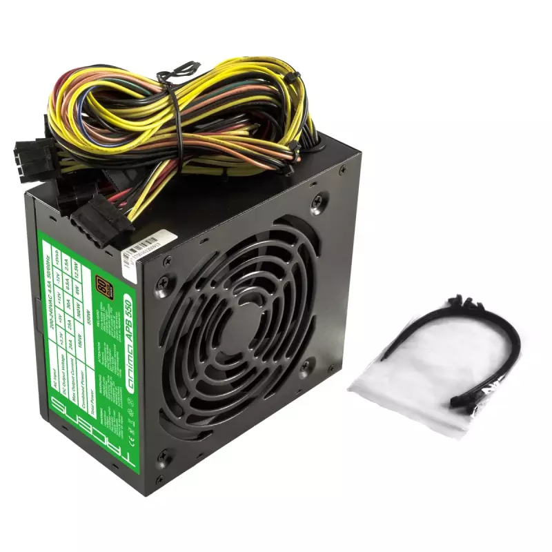 Tacens APB550B barošanas bloks 550 W 20+4 pin ATX ATX Melns