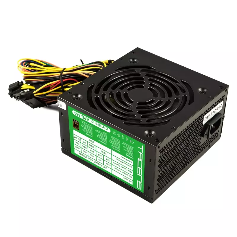 Tacens APB550B barošanas bloks 550 W 20+4 pin ATX ATX Melns