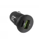 Automašīnas lādētājs zaļa Cell CADM-GC-38AC 38W, 1x USB-C (PD 3.0) + 1x USB-A, alumīnija korpuss, melns