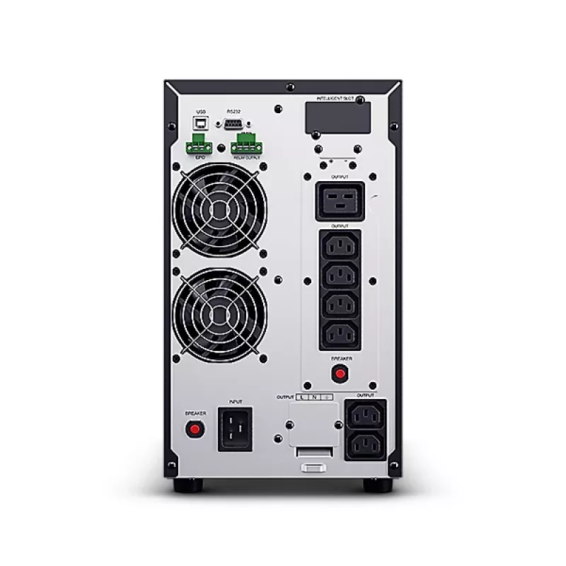 Nepārtrauktās barošanas avots CYBERPOWER OLS3000EA, tiešsaistes dubultpārveidojums, 3 kVA (2700 W), PF 0.9, 8x C13 kontaktligzdas, C20 ieeja