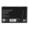 UPS akumulators zaļa Cell AGM40 — VRLA AGM 6V 14Ah, hermētisks svina-skābes, 94×50×151 mm, 1,8 kg