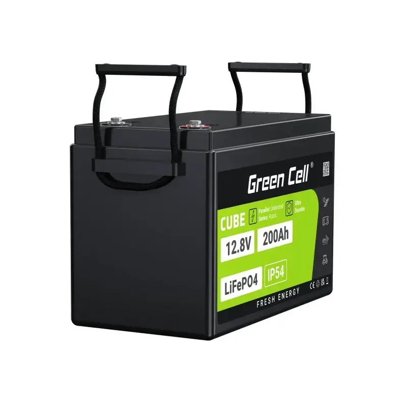 UPS akumulators Green Cell LFPGC12V200AH Litija dzelzs fosfāts 12.8V 200Ah, 395×195×275 mm, 20.5 kg