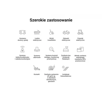 UPS akumulators zaļa Cell LFPGC12V100AH Litija dzelzs fosfāta 12.8V 100Ah