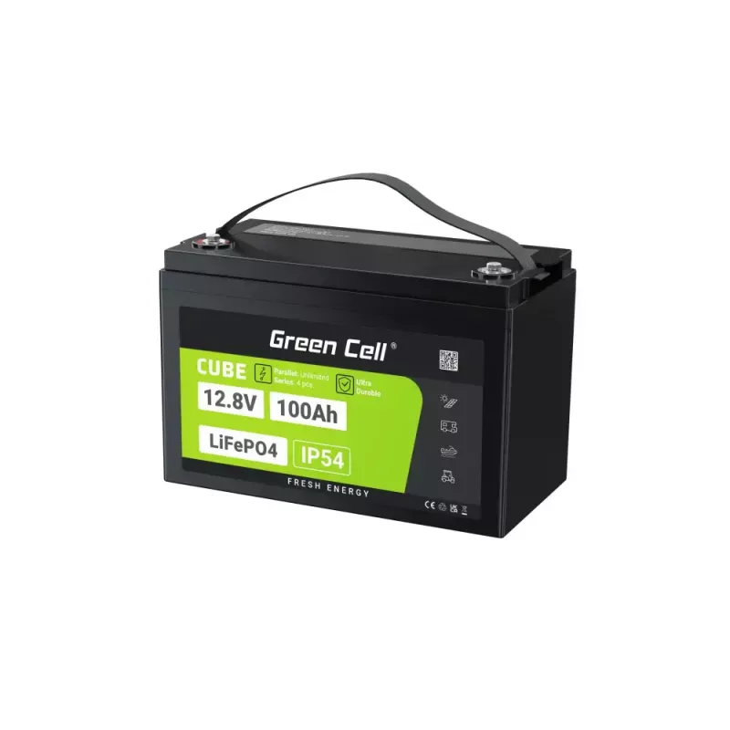UPS akumulators zaļa Cell LFPGC12V100AH Litija dzelzs fosfāta 12.8V 100Ah