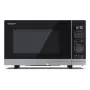 Atsevišķa mikroviļņu krāsns Sharp YC-PS204AE-S, 20 L, 800 W, LED skārienvadība, 10 jaudas līmeņi, grozāmais paliktnis 24,5 cm, sudraba