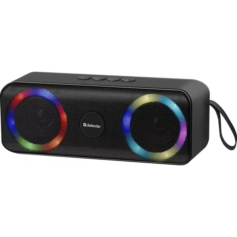 Pārnēsājams Bluetooth mono skaļrunis DEFENDER Q1 Melns, 10W RMS, 1200 mAh, Bluetooth 5.0, MicroSD, FM, AUX, USB