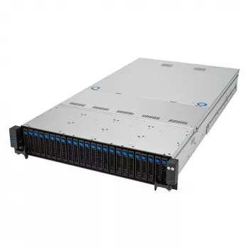 ASUS RS521A-E12-RS24U Socket SP5 Rack (2U) Melns, Silver