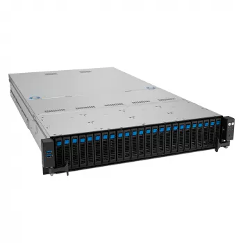 ASUS RS521A-E12-RS24U Socket SP5 Rack (2U) Melns, Silver