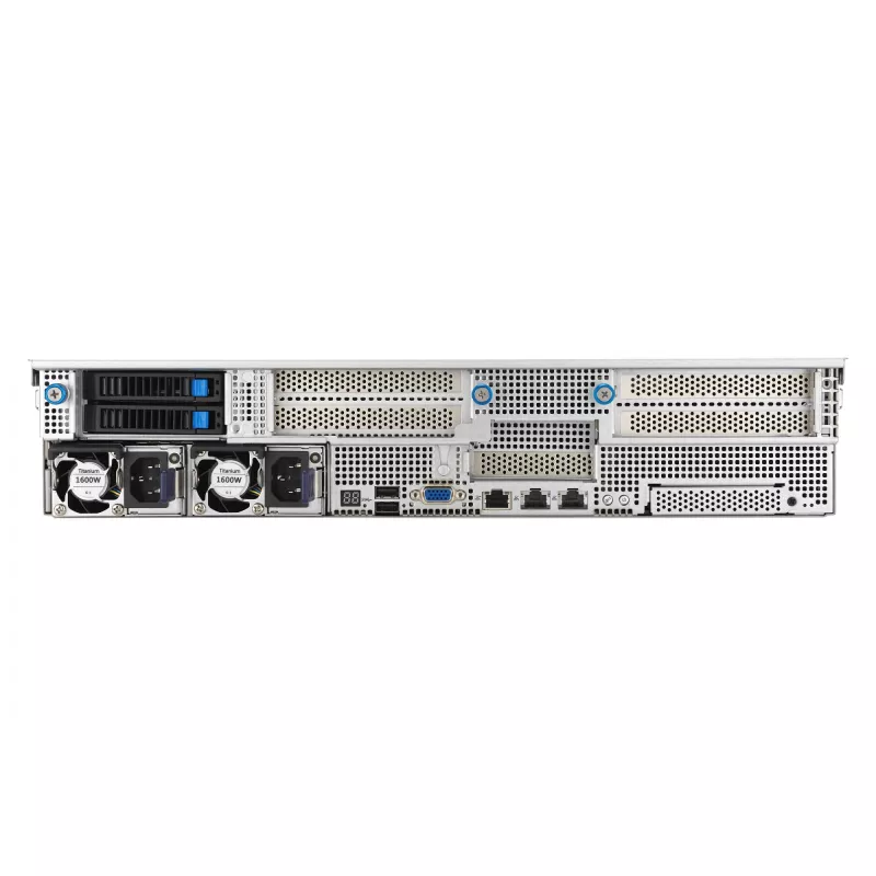 ASUS RS521A-E12-RS24U Socket SP5 Rack (2U) Melns, Silver