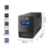 Nepārtrauktās barošanas avots Qoltec Monolith 0,85 kVA 480 W 2 maiņstrāvas kontaktligzdas