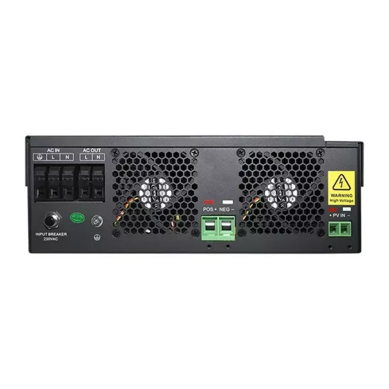 Qoltec 53886 autonomais hibrīdais saules invertors, 3,5 kW, 100 A MPPT, 24 V, tīrs sinuss