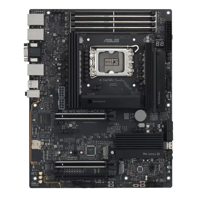 Mātesplate ASUS PRO WS W880-ACE SE, Intel W880, LGA 1851, ATX, DDR5, 4 DIMM, max 256 GB, 2.5 Gb LAN