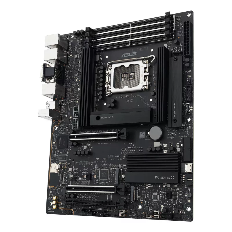 Mātesplate ASUS PRO WS W880-ACE SE, Intel W880, LGA 1851, ATX, DDR5, 4 DIMM, max 256 GB, 2.5 Gb LAN