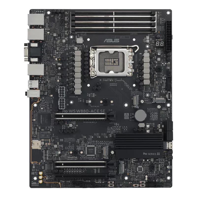 Mātesplate ASUS PRO WS W880-ACE SE, Intel W880, LGA 1851, ATX, DDR5, 4 DIMM, max 256 GB, 2.5 Gb LAN