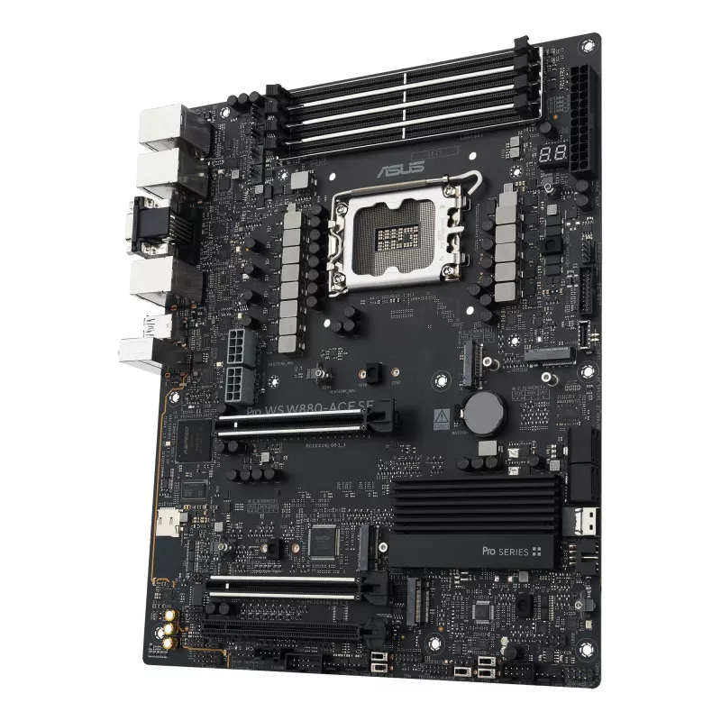Mātesplate ASUS PRO WS W880-ACE SE, Intel W880, LGA 1851, ATX, DDR5, 4 DIMM, max 256 GB, 2.5 Gb LAN